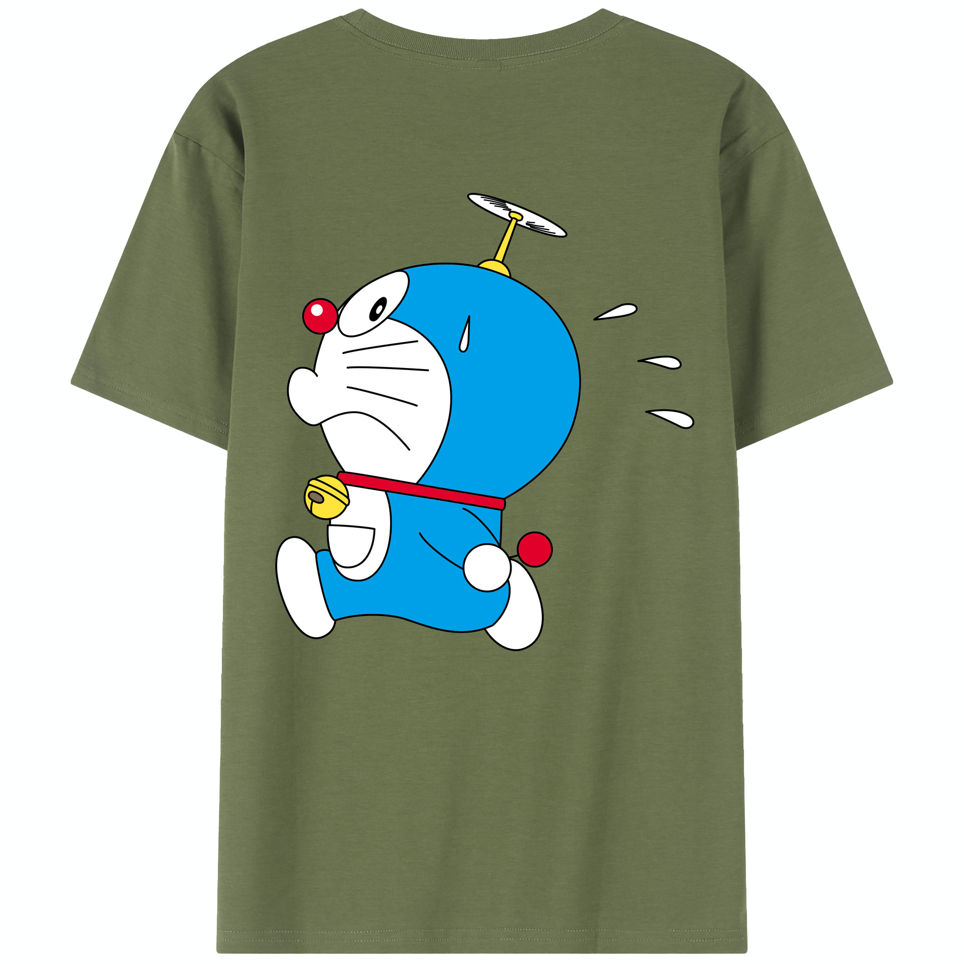 （画像用） ドラえもん Doraemon 綿100％半袖Tシャツ（背面プリント）